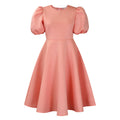 C8631 european and american style women's summer  short-sleeve elegant round neck high-waisted flared evening gown export dress