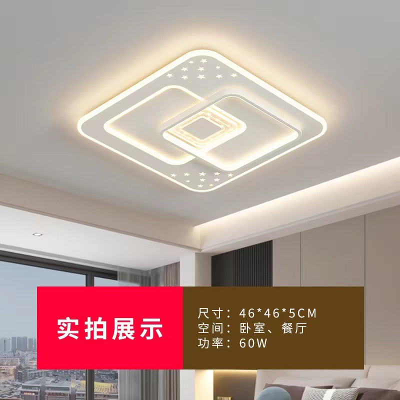 Living room light modern simple atmosphere led ceiling light new bedroom main light whole house combination package Zhongshan lighting