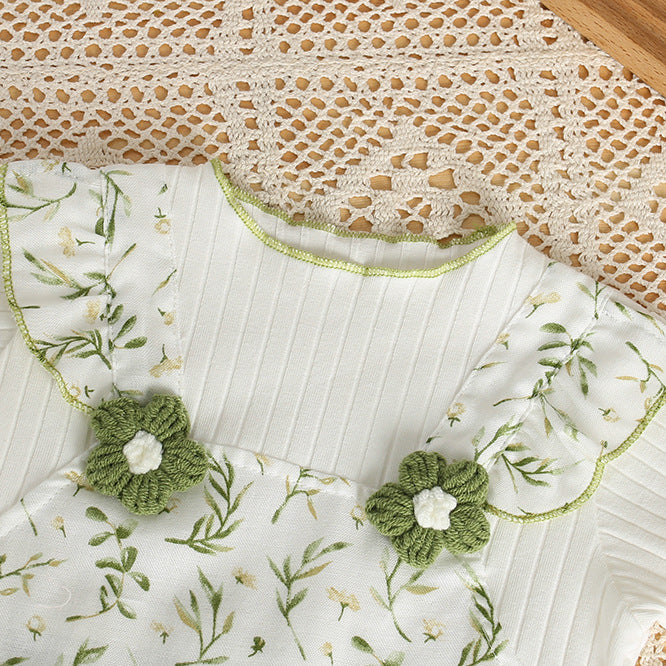 Baby rompers summer outfit fashionable bodysuit short sleeve triangle romper newborn infant summer thin casual