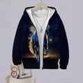 Kids' hoodie jacket, cross-border hot seller: cute cartoon print fashion zip-up hoodie for girls, dropshipping available