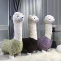 Alpaca chair stuffedkids stool soft stool lazy sofa single casual cartoon doll seat solid wood animal chair