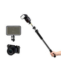 Handheld telescopic pole top flash led light outdoor shooting light outdoor portable light stand photography extension cross arm bracket