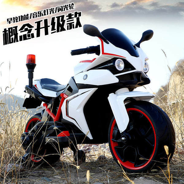 New children's electric motorcycle New large boys and girls can sit on a rechargeable toy car Children's motorcycle