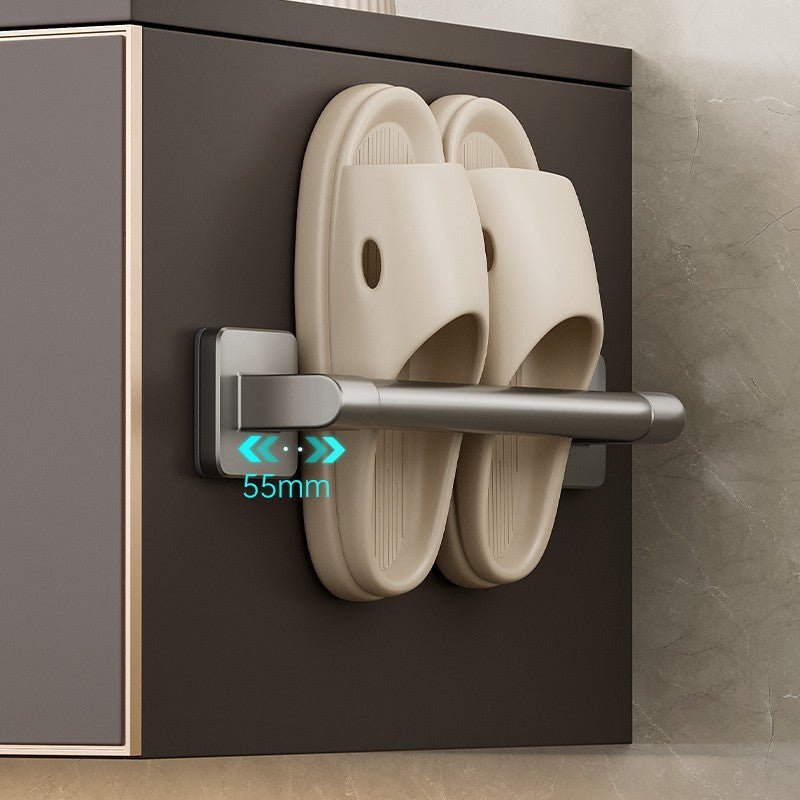 Bathroom shoe rack, bathroom slipper rack, punch-free toilet wall-mounted hanging rack, storage rack handy gadget