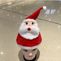 Christmas atmosphere hat - adult & kids cartoon style - santa & snowman - swaying, singing, musical, and light-up