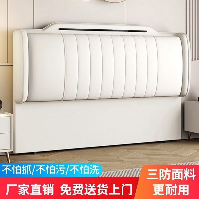 new arrival bedside soft bag modern simple solid wood light luxury technology backrest floor-standing ultra-thin spot thickened soft backrest