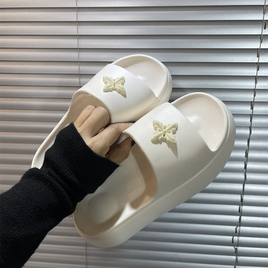 2025 new summer eva flip-flops women's summer outdoor thick sole "stomping on shit" sensation popular sandals for going out