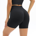Clearance: cross-border european & american seamless knit high-waisted peach lift butt tight yoga shorts - women's activewear for running & fitness