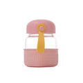 New portable mini tumbler with lid, 300ml glass cup - stylish and trendy coffee mug for women
