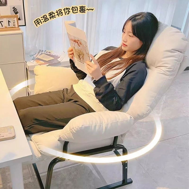 Recliner, dual-purpose office chair, reclining and sleeping, single foldable lunch break nap chair, dormitory chair, lazy sofa chair