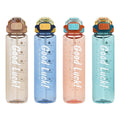 Factory custom large capacity plastic sports water bottle portable tumbler summer cross-border bounce lid direct drink cup