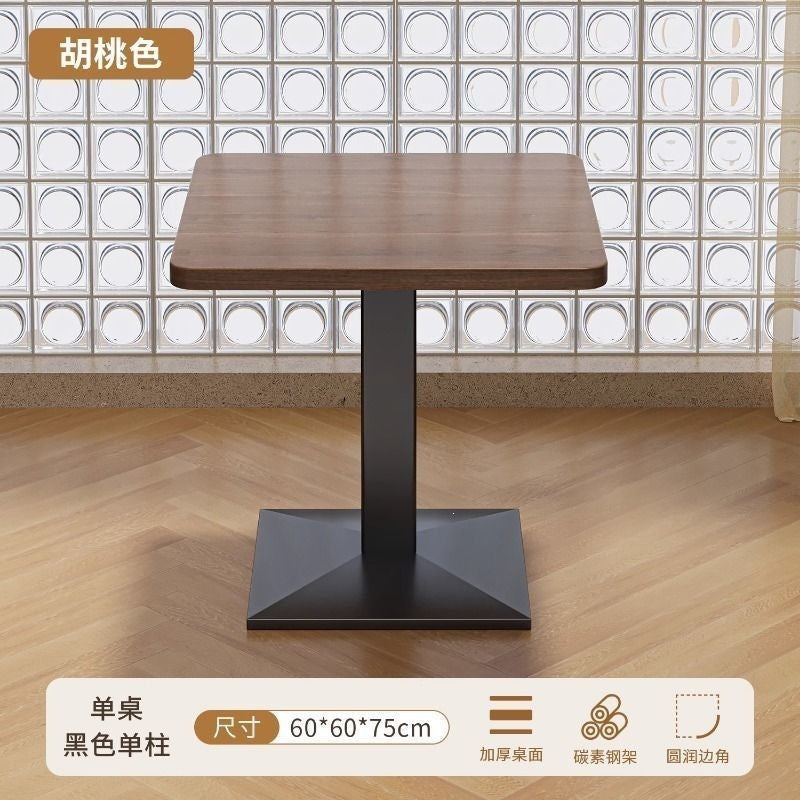 Commercial restaurant tables and chairs breakfast restaurant snack noodle shop long table milk tea barbecue restaurant one table four chairs combination dining chair