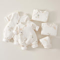 Babibele autumn/winter lightweight cotton romper, quilted newborn butterfly onesie, super cute newborn baby bodysuit