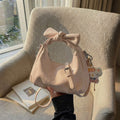 Sweet pleated handbag - 2026 spring new arrival - korean style fashion casual shoulder bag - minimalist chic crossbody bag