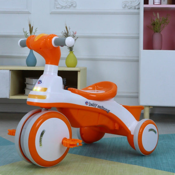 New light and music baby trolley 3-6 year old children's tricycle child trolley baby toy car