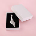 Metal eye roller ball teardrop shaped massage stick eye cream stick single ball lifting facial massage gift box facial beauty stick
