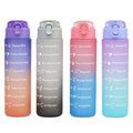 Factory customized sports water bottle portable tumbler fitness plastic water jug large capacity drop-proof cross-border straw cup