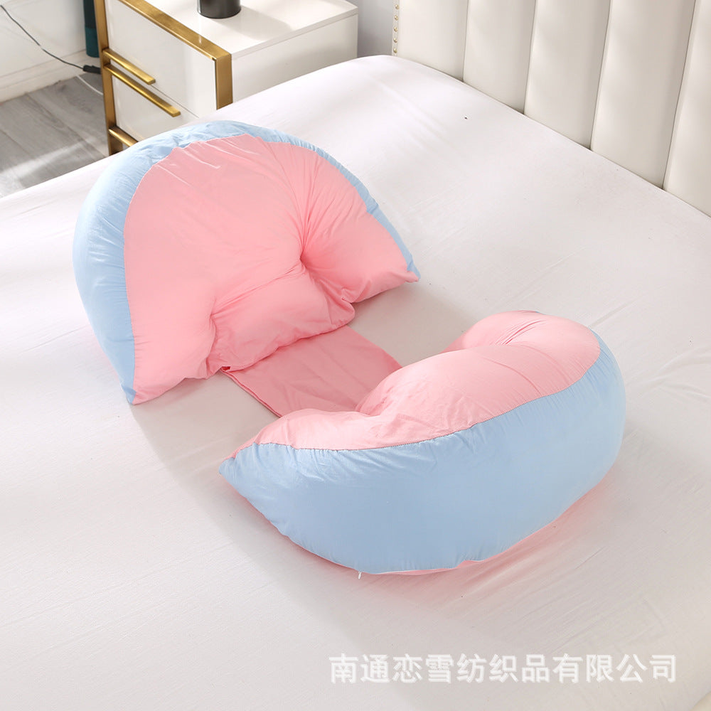 All-cotton maternity pillow for side sleepers - pregnancy, nursing, and breastfeeding pillow core - dropshipping available - dedicated pregnancy pillow for expecting mothers