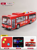 Kids bus large door opening bus light music artificial baby bus bus boy toy