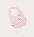 Baby eating bib kids silicone saliva pocket baby rice pocket waterproofstereo children's bib soft no-wash
