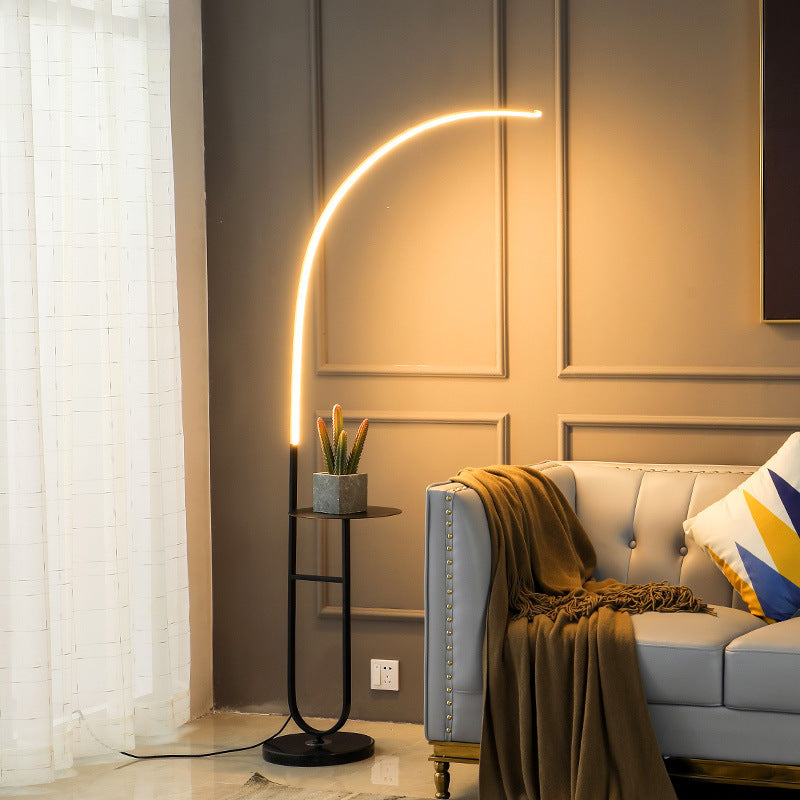 Floor lamp living room sofa next to scandinavianled bedside lamp creative stylish bedroom study ins style fishing lamp