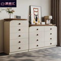 Wall-mounted five-drawer and eight-drawer cabinet, medieval living room storage cabinet, bedroom for home bedside storage cabinet, accessible luxury solid wood dressing table