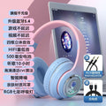Over-ear wireless bluetooth headphones - deep bass, high-fidelity audio, open-ear design, sports & gaming, card slot, universal compatibility with mobile phones