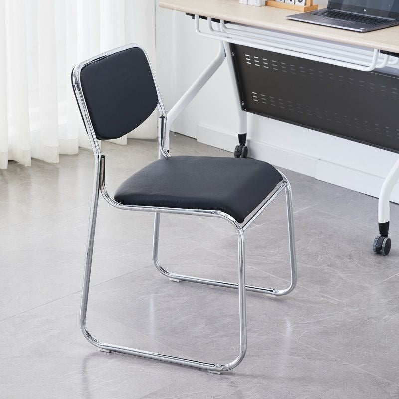 Minimalist ergonomic office chair for conference reception, comfortable for extended sitting, staff computer chair - default option: other plastic