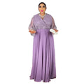 Women's dress cross-border african new style large sleeves loose casual rhinestone robe