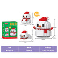 Compatible with lego bricks santa claus cartoon figure kids assembly educational christmas toy gift cross-border wholesale