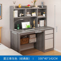 Nordic student desk with bookshelf - all-in-one home bedroom desktop computer desk - assembled study table for elementary school students - writing desk