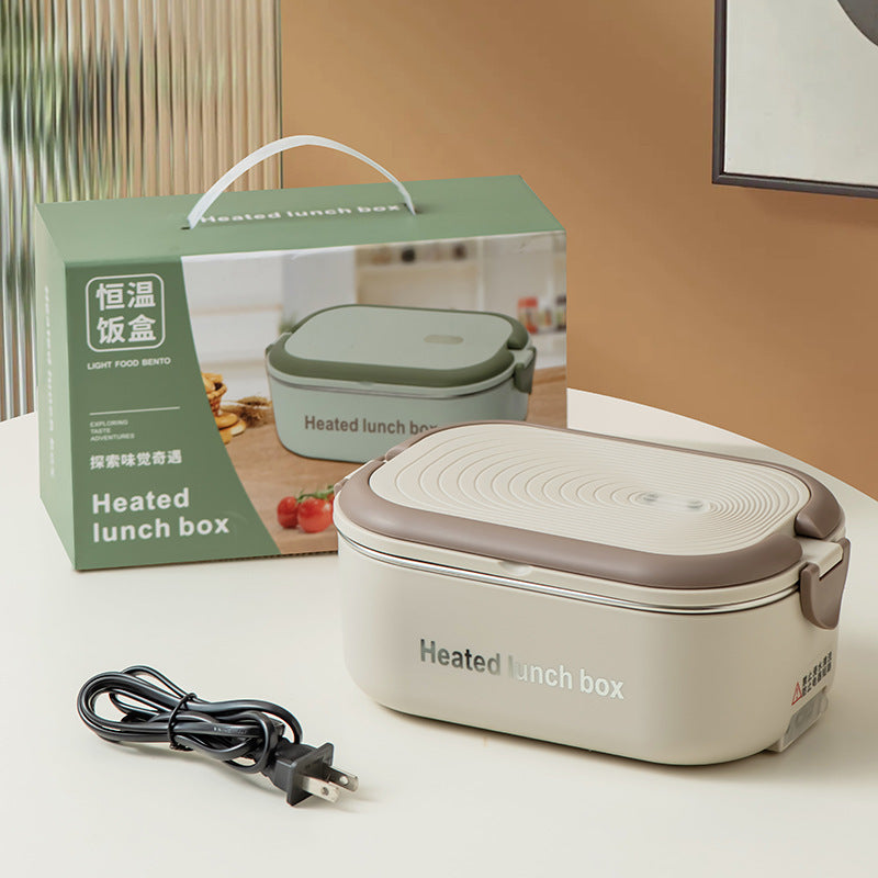 Electric lunch box - no water needed, plug-in insulated bento box for office workers, constant temperature hot food - the ultimate insulated lunch box!