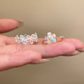 Dopamine flower ring - unique design, high-end feel, adjustable open ring, perfect for students, decorative accessory