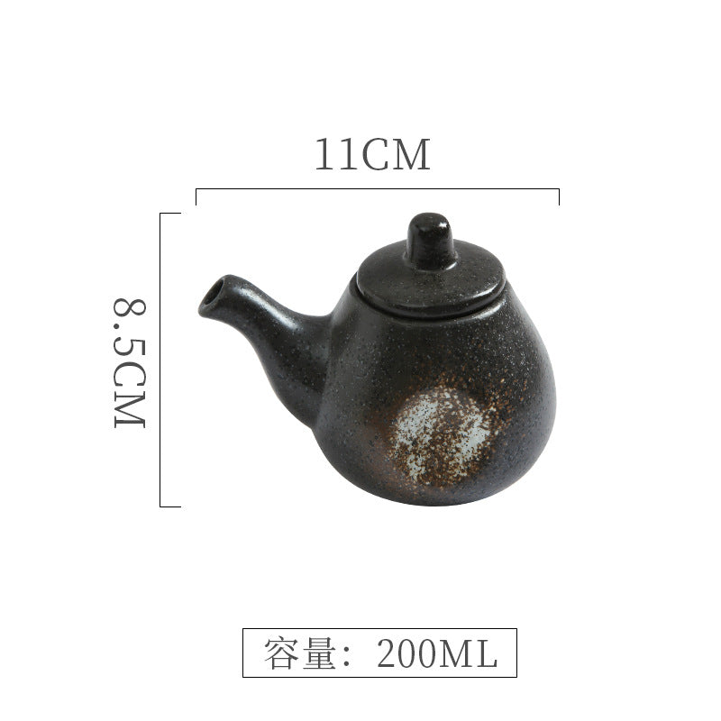 Vintage chic, high-style kitchenware: japanese ceramic soy sauce dispenser, vinegar dispenser, oil dispenser for home, restaurant, and hotel use