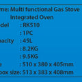 0.1kg head eye stove gas gas oven all-in-one countertop upright oven automatic ignition
