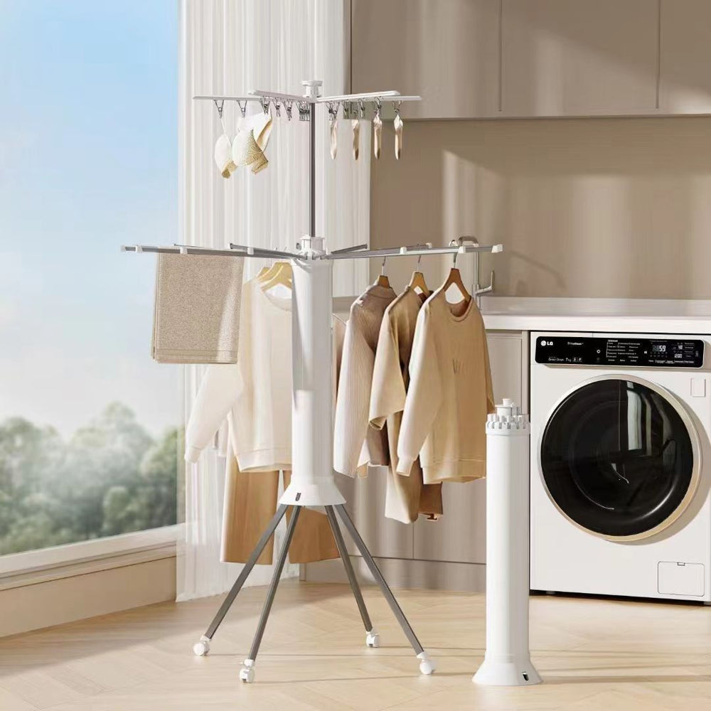 Octopus clothes drying rack, floor-standing, installation-free, foldable balcony, for home, eight-clawed clothes drying rack, indoor clothes drying artifact
