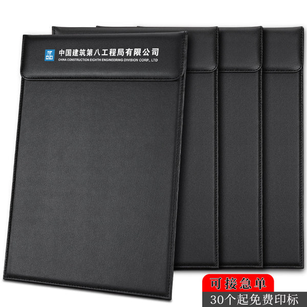 Leather A4 Conference Clip Board Black File Clip Board Hotel Conference Clip Board Sticky Note Clip Writing Board Business Office