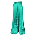 D361   cross-border summer european and american women's solid color casual loose pleated wide-leg pants african long pants