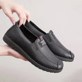 Soft leather soft bottom ladieswear shoes flatsabrasion resistantwaterproofbows work shoes wechat group purchase live broadcast one piece dropshipping