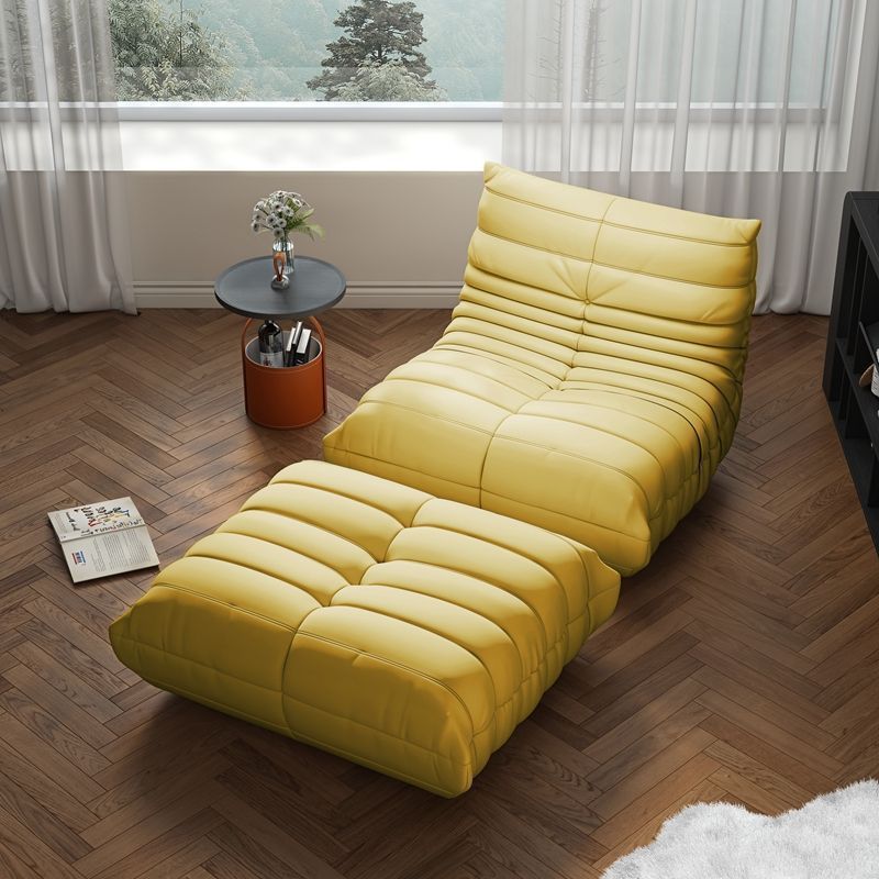 Caterpillar lazy sofa can lie down and sleep bedroom balcony tatami popular single sofa cream style sofa chair