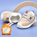 Toddler shoes for baby boys 0-1-3 years old, autumn/winter infant shoes for baby girls, soft sole children's shoes, fleece-lined and thickened cotton shoes