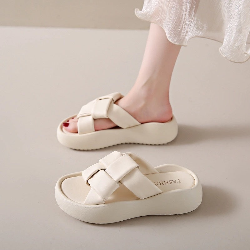 Women's retro birkenstock-style slides: new summer fashion, trendy outdoor wear, super popular fairycore style, perfect with skirts, chunky platform thong sandals
