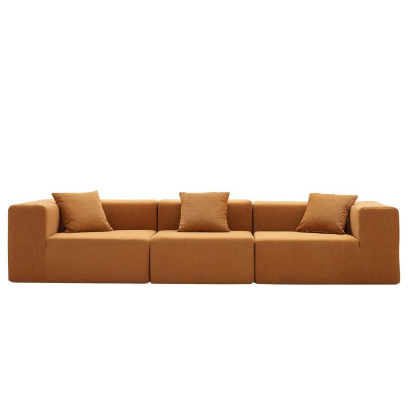 fully compressed sofa compression sofa corduroy fabric sofa for home living room straight row sofa