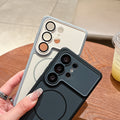 compatible samsung s26 ultra phone case, premium matte finish with contrasting colors, skin-feel magnetic attachment, s26 plus drop-proof protective cover