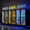 Display refrigerator beer cooler beverage vending machine supermarket convenience store refrigerator four-door freezer commercial bar