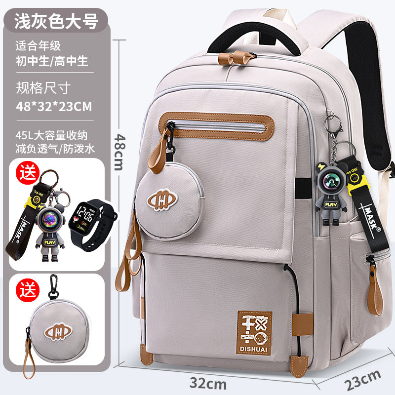 Lightweight, ergonomic backpack for middle school, high school, and elementary school students - extra large capacity, unisex design