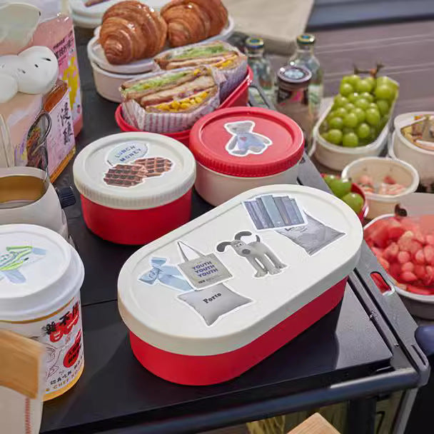 New product special high-value children's and students' lunch boxes can enter the microwave oven, food, fruit boxes with lids