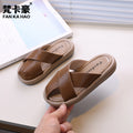 Vancahao baotou slippers summerflatsnew arrivalgirlretro one-piece slippers outwear sandals