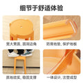 Wholesale plastic stool thickenedfor home stackable round stool scandinavian dining stool casualpopularfashion creative windmill stool