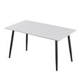 Nordic light luxury sintered stone dining table - modern minimalist design for small spaces - direct from the manufacturer - multiple sizes available